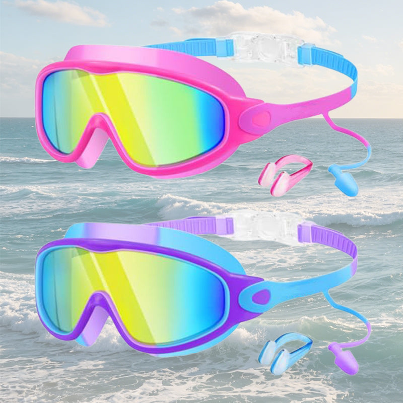 🎉LIMITED-TIME 50% OFF! 🔥Anti-Fog Swimming Goggles with Earplugs & Nose Clip