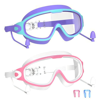 🎉LIMITED-TIME 50% OFF! 🔥Anti-Fog Swimming Goggles with Earplugs & Nose Clip