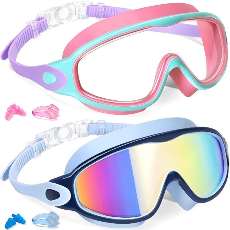 🎉LIMITED-TIME 50% OFF! 🔥Anti-Fog Swimming Goggles with Earplugs & Nose Clip