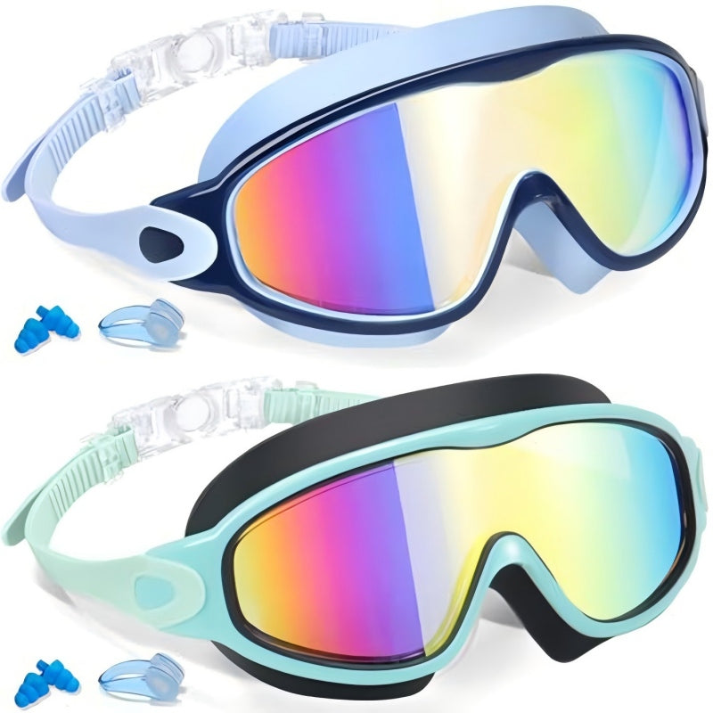 🎉LIMITED-TIME 50% OFF! 🔥Anti-Fog Swimming Goggles with Earplugs & Nose Clip