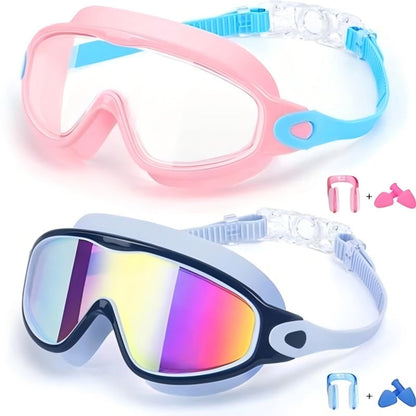 🎉LIMITED-TIME 50% OFF! 🔥Anti-Fog Swimming Goggles with Earplugs & Nose Clip