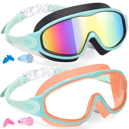 🎉LIMITED-TIME 50% OFF! 🔥Anti-Fog Swimming Goggles with Earplugs & Nose Clip