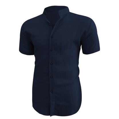 👔LIMITED-TIME 50% OFF! ✨Men's Summer Stand Collar Short Sleeve Shirt