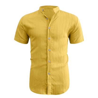👔LIMITED-TIME 50% OFF! ✨Men's Summer Stand Collar Short Sleeve Shirt