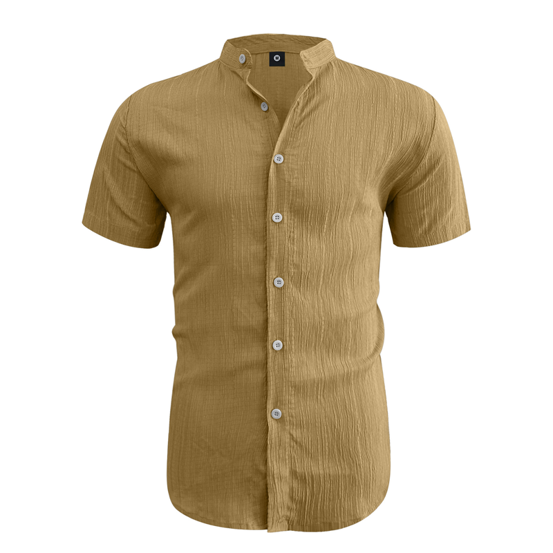 👔LIMITED-TIME 50% OFF! ✨Men's Summer Stand Collar Short Sleeve Shirt