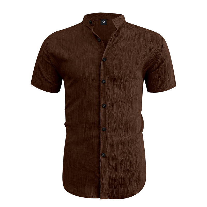 👔LIMITED-TIME 50% OFF! ✨Men's Summer Stand Collar Short Sleeve Shirt