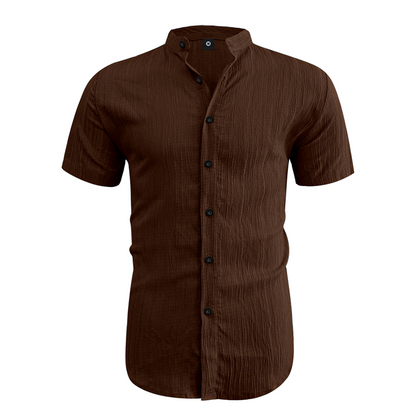 👔LIMITED-TIME 50% OFF! ✨Men's Summer Stand Collar Short Sleeve Shirt