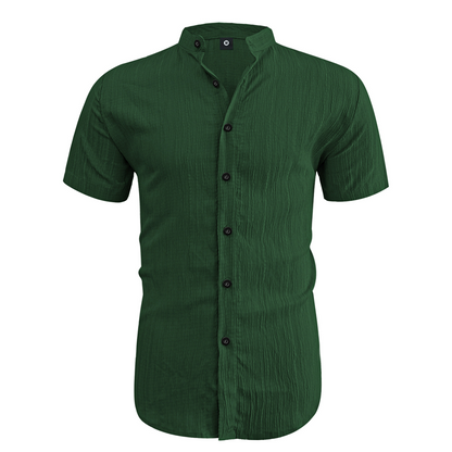 👔LIMITED-TIME 50% OFF! ✨Men's Summer Stand Collar Short Sleeve Shirt