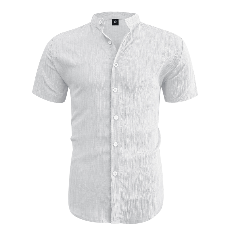 👔LIMITED-TIME 50% OFF! ✨Men's Summer Stand Collar Short Sleeve Shirt