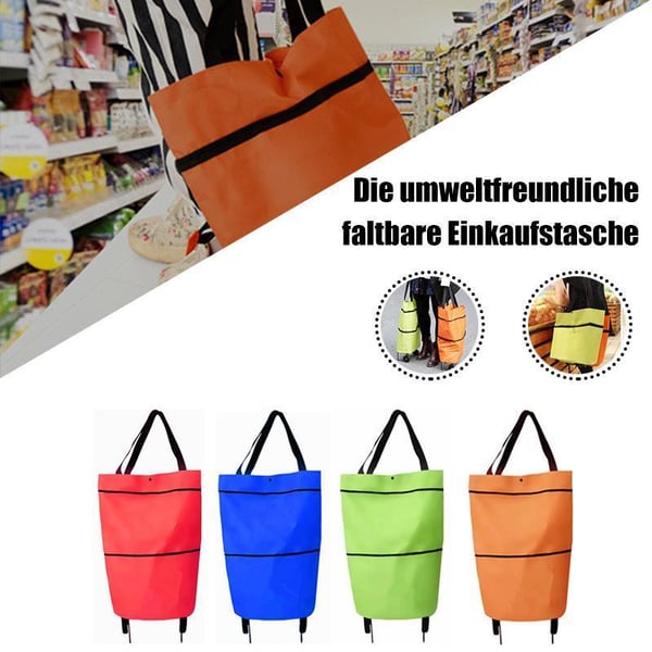 🔥LAST DAY SALE ONLY ￡7.99!!🔥2-in-1 Foldable Shopping Cart🛒