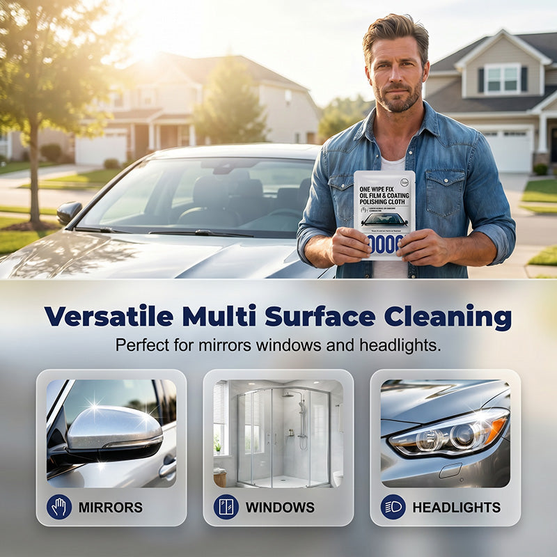 🔥Half Price – Only 10 Orders Left🔥Car Glass Oil Film Removal Wipes