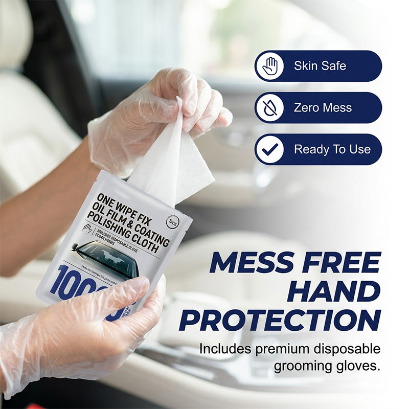 🔥Half Price – Only 10 Orders Left🔥Car Glass Oil Film Removal Wipes