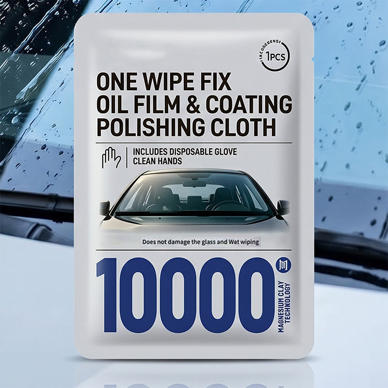 🔥Half Price – Only 10 Orders Left🔥Car Glass Oil Film Removal Wipes