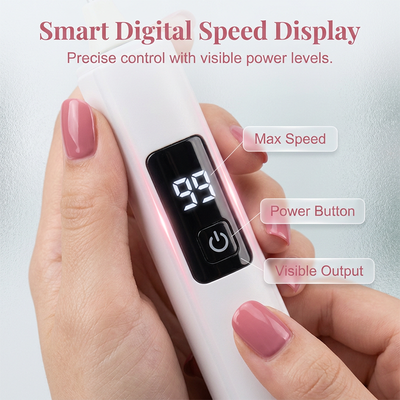 🥳2026 HOT SALE💅✨ 50% OFF! Professional Electric Nail Polisher – Smooths thick nails, 99-speed display. Multiple heads for shaping & buffing. Salon at home! 🌟💎
