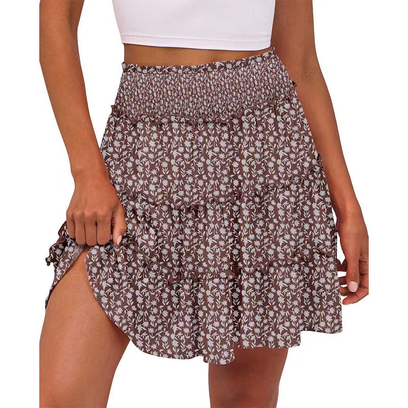 ⏰Limited Hot Sales - Just ￡13.99🔥55K+ SOLD!✨Women’s Elastic High Waist Tiered Ruffle Skort