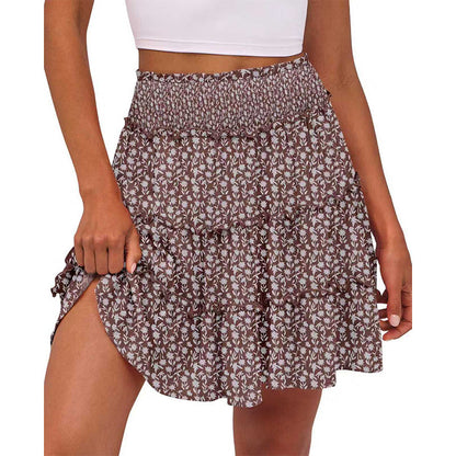 ⏰Limited Hot Sales - Just ￡13.99🔥55K+ SOLD!✨Women’s Elastic High Waist Tiered Ruffle Skort