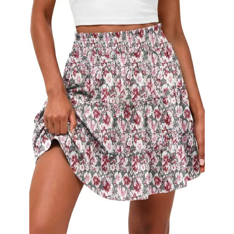 ⏰Limited Hot Sales - Just ￡13.99🔥55K+ SOLD!✨Women’s Elastic High Waist Tiered Ruffle Skort