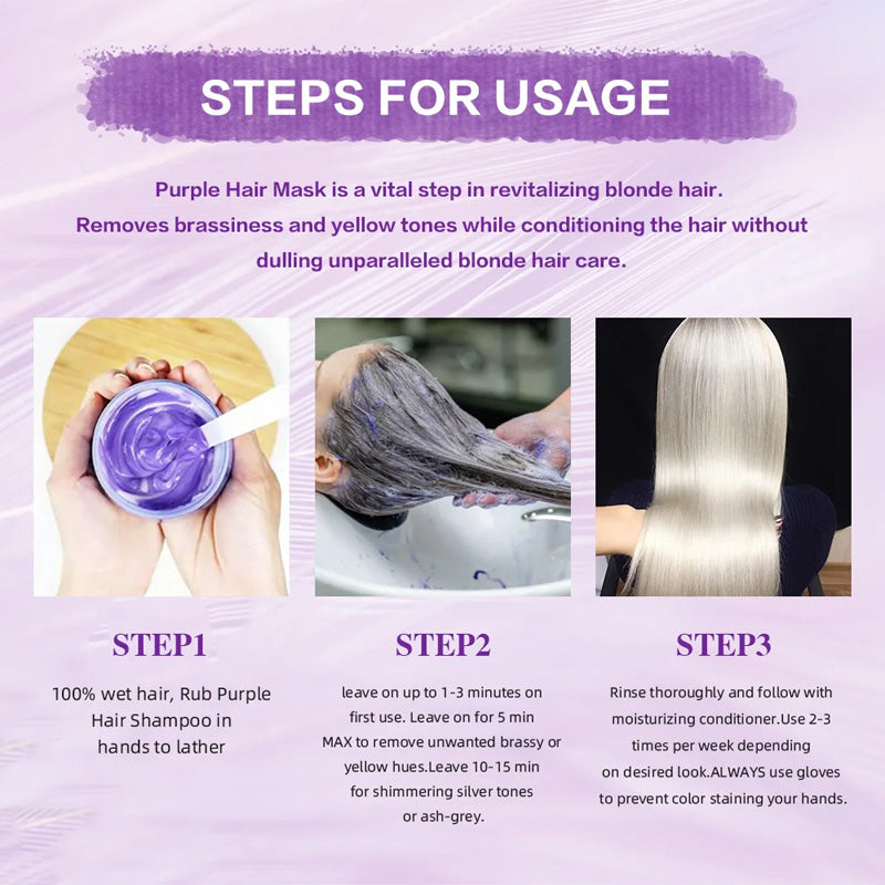 💜Limited Time: Half Price On New Arrivals💜Moisturizing Purple Hair Mask with Long-Lasting Scent