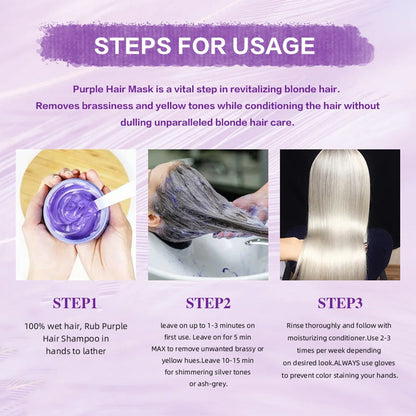 💜Limited Time: Half Price On New Arrivals💜Moisturizing Purple Hair Mask with Long-Lasting Scent