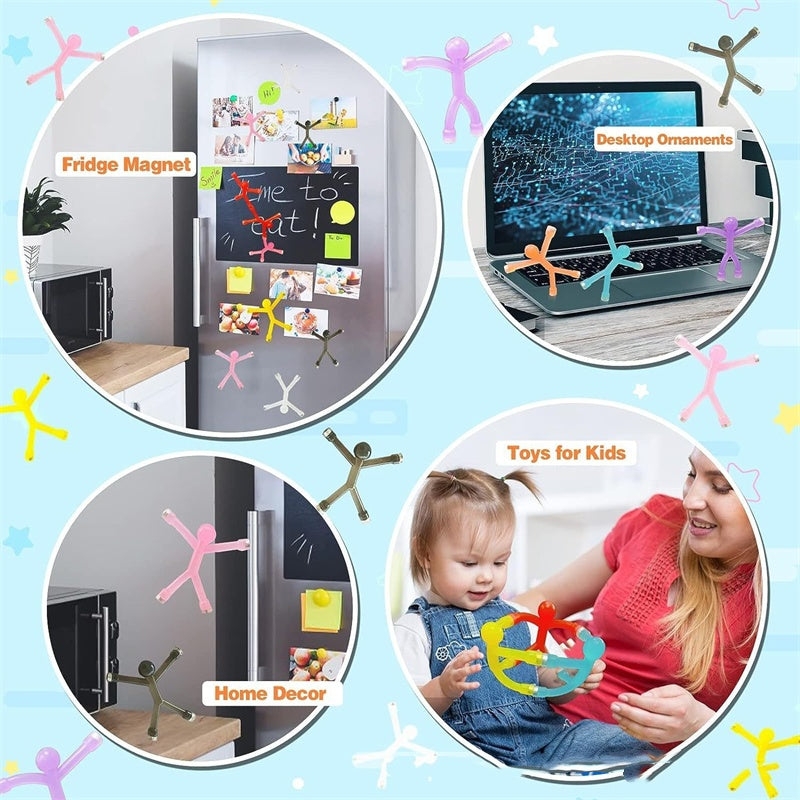 📢📢50% OFF !! ⏰🧲🧸 Posable magnetic figures – hold notes, relieve stress, brighten any space!