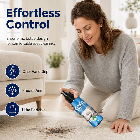 🥳2026 HOT SALE-￡6.99!! 🥳✨ 50% OFF! No‑Rinse Fabric Cleaner Spray – Just spray & wipe – no water, no rinsing. Perfect for sofas, carpets & upholstery – fresh in minutes! 🧼💨