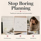 HERE WE F*CKING GO AGAIN Wall Calendar | Funny Floral A4 Calendar | Monthly Sarcastic Quotes