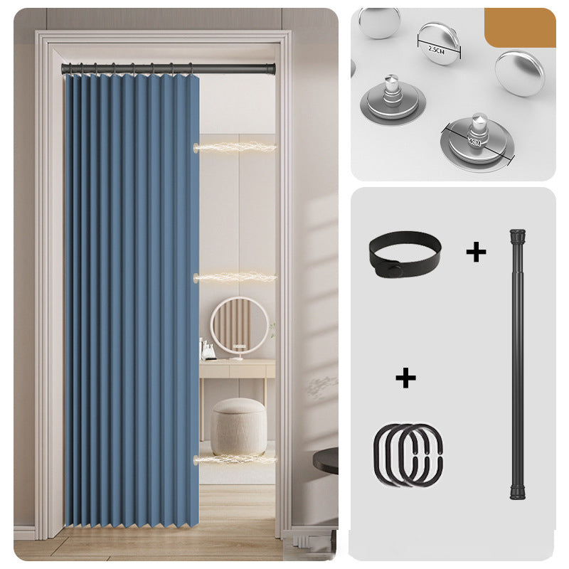 ⏰🔥LIMITED TIME 50% OFF! ⭐No-Drill Magnetic Accordion Door Curtain