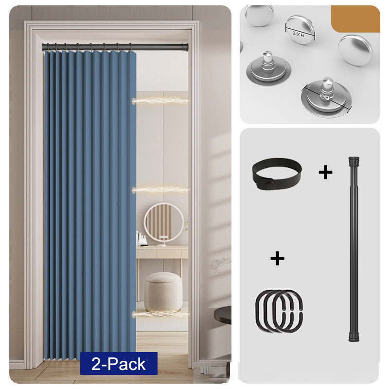 ⏰🔥LIMITED TIME 50% OFF! ⭐No-Drill Magnetic Accordion Door Curtain