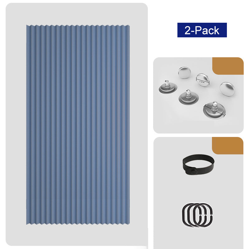 ⏰🔥LIMITED TIME 50% OFF! ⭐No-Drill Magnetic Accordion Door Curtain
