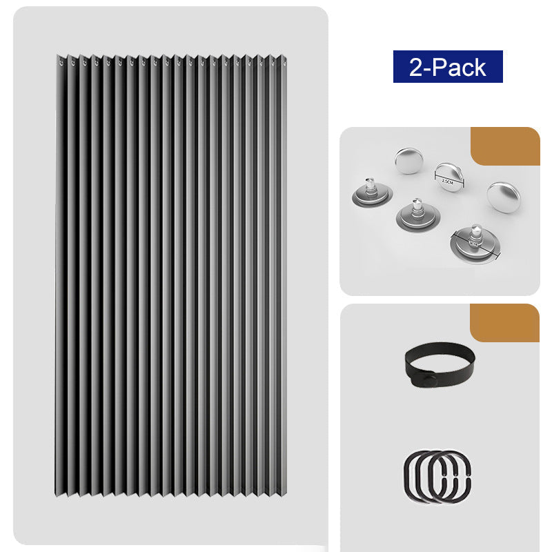 ⏰🔥LIMITED TIME 50% OFF! ⭐No-Drill Magnetic Accordion Door Curtain