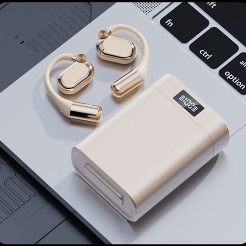 🏃 Comfort Fit Open-Ear Wireless Earphones – Secure Ear Hook Design for Sports & All-Day Wear, Stay Aware of Surroundings 🎧🌿
