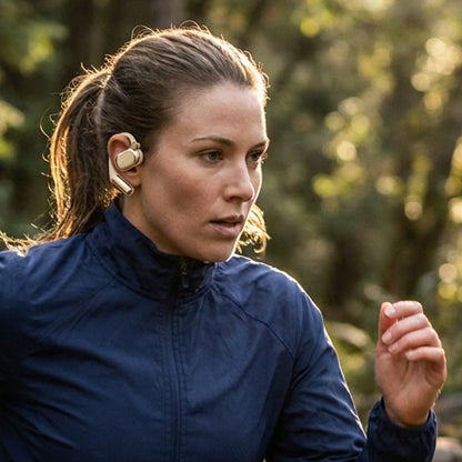 🏃 Comfort Fit Open-Ear Wireless Earphones – Secure Ear Hook Design for Sports & All-Day Wear, Stay Aware of Surroundings 🎧🌿