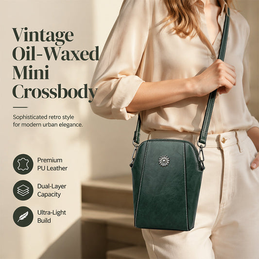 👛LAST DAY SALE 50% OFF🍂 Women Handmade Leather Crossbody Phone Bag – Lightweight Small Purse for Essentials, Fits Phone, Cards & Keys 🛍️✨
