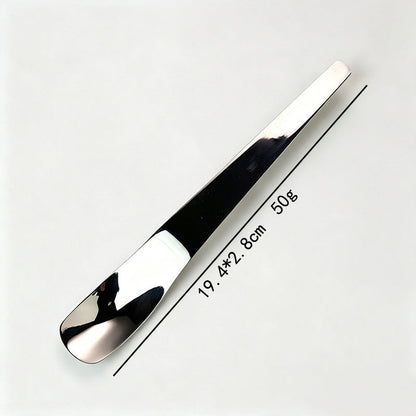 Stainless Steel Dessert Spoon with Long Ergonomic Handle