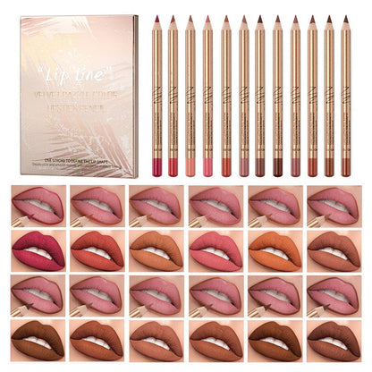 👄 BUY 2 GET 1 FREE! 💄 12-Color Smudge-Proof Lip Liner Pencil Set – Long-lasting, creamy & waterproof – perfect for everyday wear or pro makeup 🎨