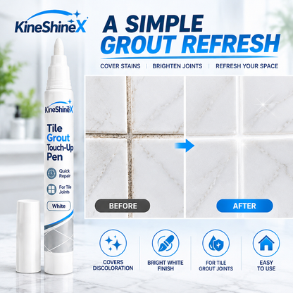 ⏳ Last Day: Buy One Get One Free!From just £3.74 per unit🔥🔥White Tile Grout Repair Pen