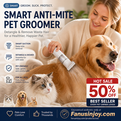 ✨️Surprise 60% off！🐈Electric Pet Grooming Comb🐕Keep your furry friends away from mites, fleas and tangled fur！